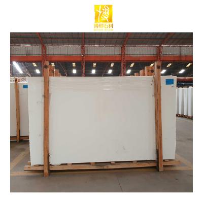 China A Grade Modern Nano Crystallized Glass Panel White Color Marble Stone Tiles for sale