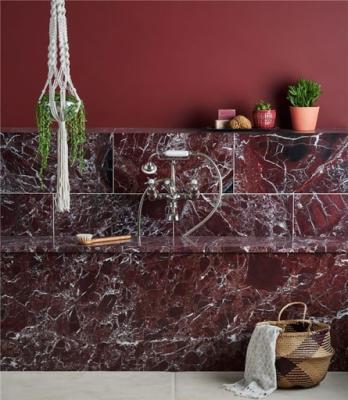 China Modern Turkish Natural Purple Rosso Levanto Marble , White Line Vein Purple Natural Marble Countertops for sale