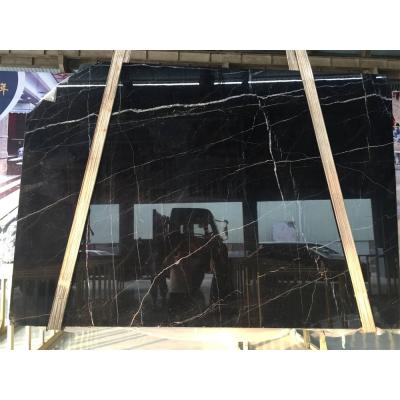 China Modern Nero Marquina Marble, Black Marquina Tiles, China Black Marble Slab for sale