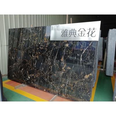 China China Modern Black Athens Nero Portoro Factory Direct Sales Marble Slab for sale