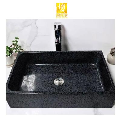 China Modern Inorganic Freestanding Rectangular Terrazzo Lavatory Marble Sinks For Bathroom for sale