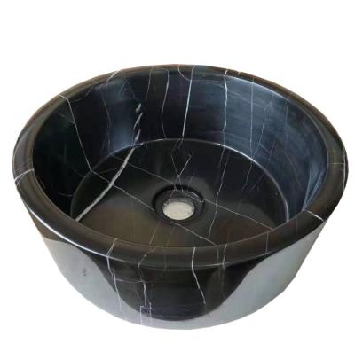 China Modern Artificial Marble Stone Vanity Tops Black Marble Bathroom Sinks for sale