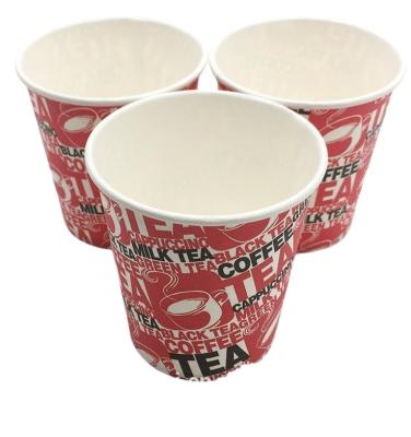 China Recycled Materials Colorful Paper Cup 6oz For Coffee Tea Drink for sale