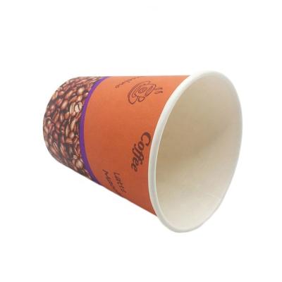 China 100% Eco-friendly Yellow Disposable Paper Coffee Cups for sale