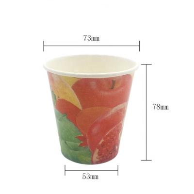 China 100% Eco-friendly 7oz cold paper drink cups with double pe coated for sale