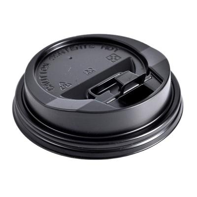 China 100% Eco-friendly Black Paper Cup Lid Covers for sale