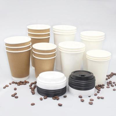 China Wholesale Manufacturer Disposable Single Double Ripple Wall Custom Printed Kraft Paper Hot Drinking Cup for sale