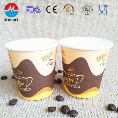 China 6oz 180gsm single wall disposable paper tea cup for Dubai market for sale