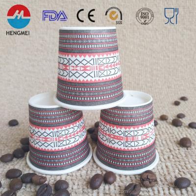 China 100% Customized Printed 60ml Coffee Paper Cup Eco - Friendly Printed LOGOS for sale