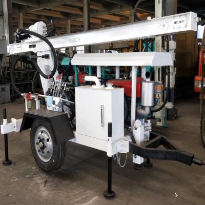 China Water Well Drilling Job DTH Trailer Mounted Water Well Drilling Rig for sale