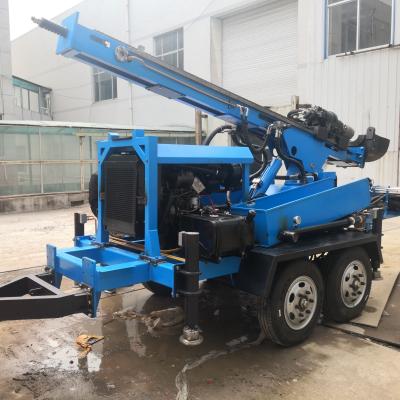 China Water Well Drilling Deep Job 200m Trailer Mounted Water Well Drilling Rig for sale