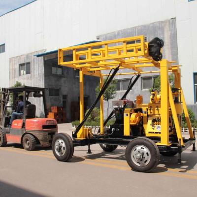 China XYX-2 Deep Rock Drilling Water Well Model 200m Trailer Mounted Drilling Rig for sale