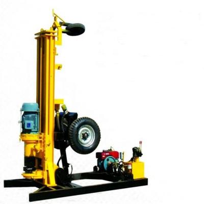 China BDM-100Q Water Well Wheel Mounted Portable DTH Air Water Well Drilling Rig for sale