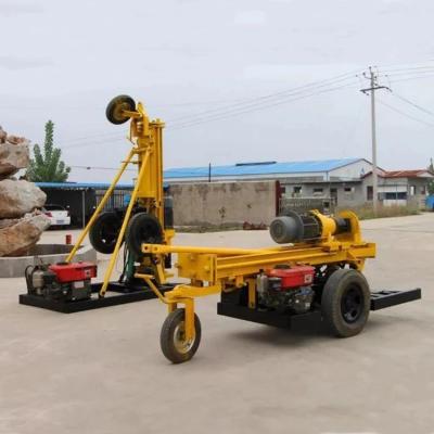 China BDM-100Q Water Well Trailer Mounted DTH Water Well Drilling Rig for sale