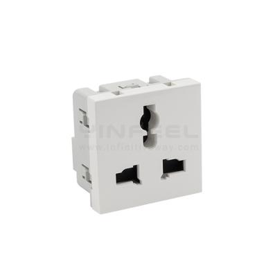 China Model No.IF-MTS-45-A Commercial/Industrial/Hospital 3 PIN Shuttered Multi Function Module Socket for sale