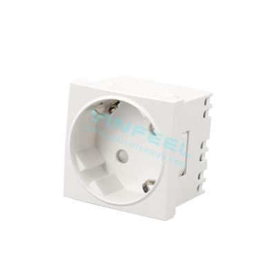 China German Model Module Socket Commercial/Industrial/Hospital Schuko No. IF-DES-45-45D for sale