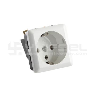 China Commercial / Industrial / Hospital Schuko Cabinet Mounted Model Module Outlet Socket German No. IF-DE-50 for sale