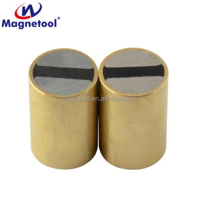 China Industrial magnet ndfeb twin - pole blinds finished deep neodymium pot magnet for sale