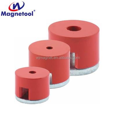 China Industrial wholesale magnet magnetool red powerful alnico button for sale