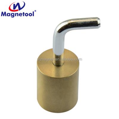 China Neo industrial wholesale magnet ndfeb deep pot magnet with magnetic hook hook for holding for sale