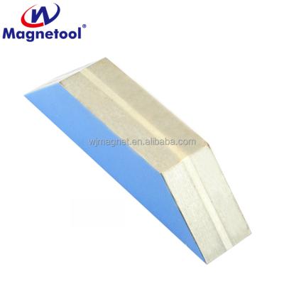 China Industrial Strong Welding Magnet Alnico Magnetic Trapezium Magnet Holder Clamp for sale