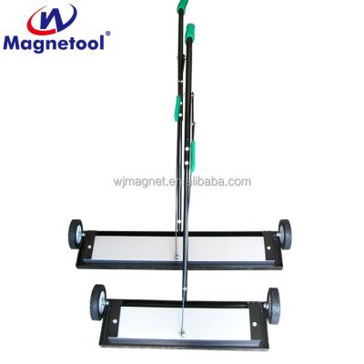 China Industrial Magnet 24 36 Inch Heavy Duty Magnetic Floor Sweeper With Release for sale