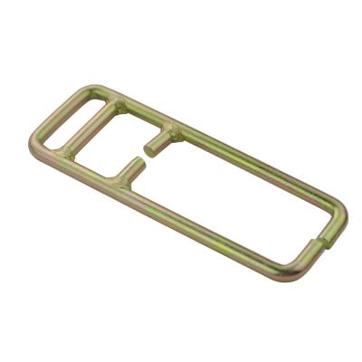 China PE/PP China Yellow Galvanized Metal One Way Stamping Lashing Buckle for sale