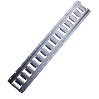 China Hotels Van Interior Accessary Galvanized Horizontal Down Link Rail E Track For Truck for sale