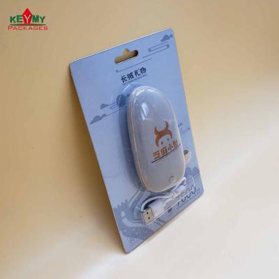 China Cheap retail charger/promotion slide blister packaging for chargers with paper card,customized logo blister card packaging for sale