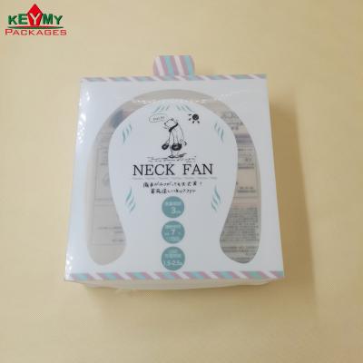 China Recyclable Printed PET/PVC Plastic Folding Box Packaging , Customize Plastic Folding Box Packaging For Fan In Shenzhen for sale