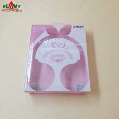 China Recyclable Customize Printed PET/PVC Plastic Box Packaging For Earphone, Plastic Folding Box Packaging for sale