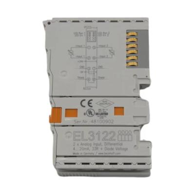 China EL3122 EtherCAT terminal module 2-channel analog input for sale