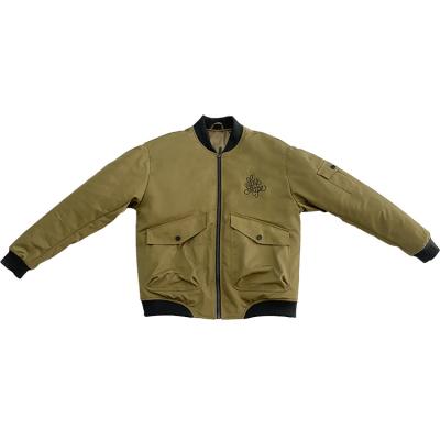 China Simplicity Bomber Jacket Outdoor Men Jackets Yellow Green Stylish Warm Winter Cropped Jacket for sale