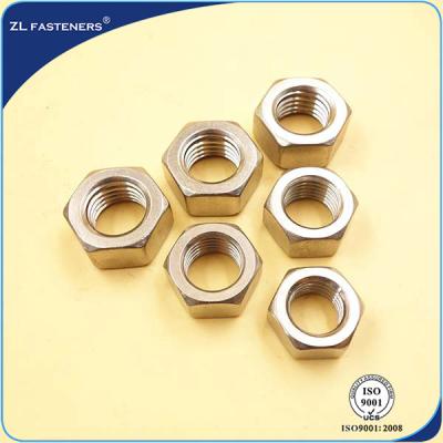 China 18-8 A4-80 , SS316 Steel Hex Nut For Industrial Engineering Components for sale