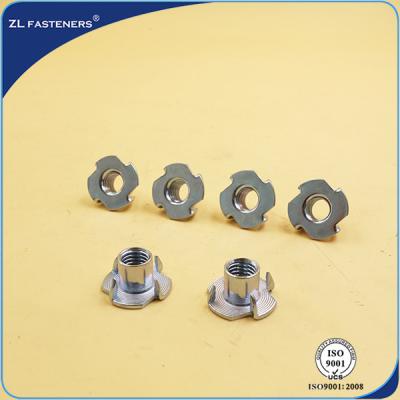 China Stainless Steel Tee Nuts , Furniture Insert Nuts Customizable Length for sale