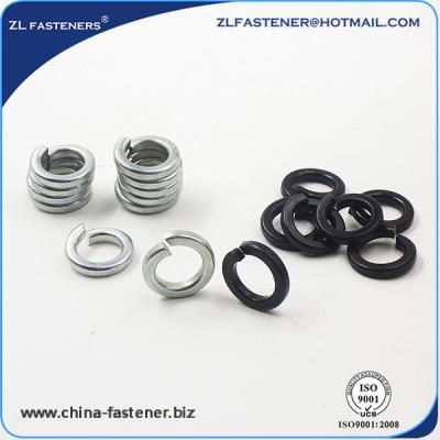 China DIN127A High Tensile Washers Spring Lock Washer Yellow Zinc / White Zinc Plated for sale