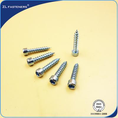 China Allen Hex Socket Cap Head High Tensile Screws White Zinc Color M3~M12 for sale