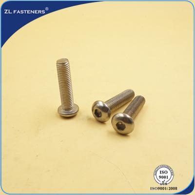 China Stainless Steel 304 316 Full Thread Socket Button Head Cap Screws ISO 7380 for sale