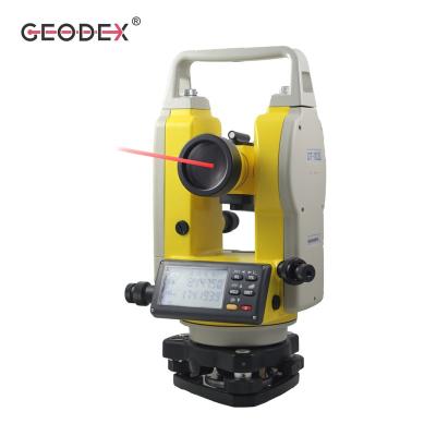 China 200m Working Range Digital Theodolite with Upward Laser Indicator and Downward Laser Plumb for Building and Construction Survey DT-102L for sale