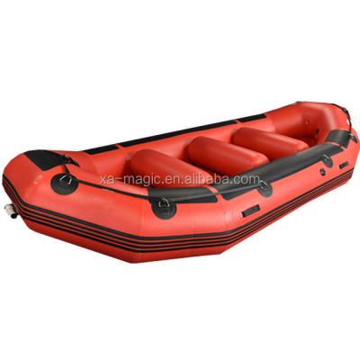 China Water Sports Area Wholesale 14ft PVC Boat White Water Rafting Raft for sale