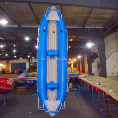 China Outdoor Sports Wholesale Price 2 Person PVC Inflatable Kayak for sale