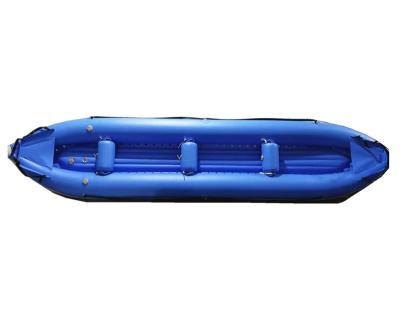 China 2022 New PVC design 3 person three seat self bailing whitewater inflatable cute kayak for sale