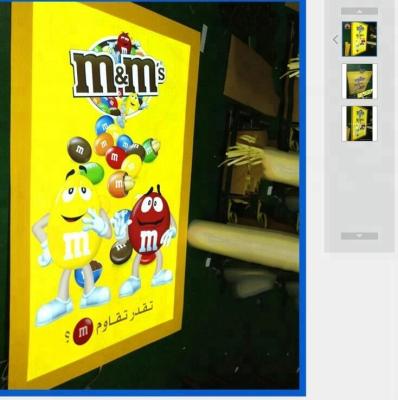 China Transparent Flashing PET EL Advertising Display for sale