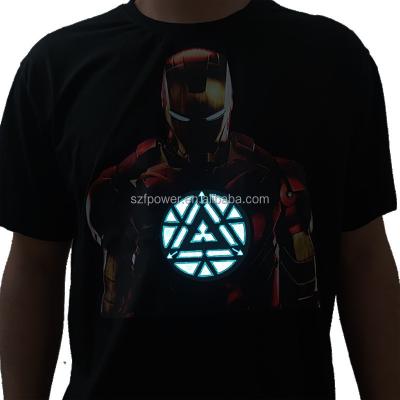 China Soft Led T-shirt EL Shirt, LED Shirt, Lighting Up Shirt For Party, Halloween, DJ, Show 11 for sale