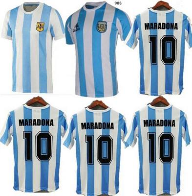 China Shirts & Retro 1986 1987 1990 1993 Maradona Classic Short Sleeve Mens Shirts Vintage Tank Tops Tops for sale