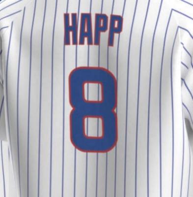 China Chicago Antibacterial Ian Happ White Best Quality Stitched Baseball Tank Top for sale