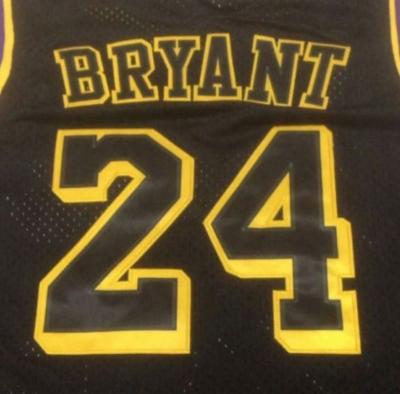 China Bryant #24 Black Basketball Jersey Antibacterial Regression Stitched White High School Best Quality for sale