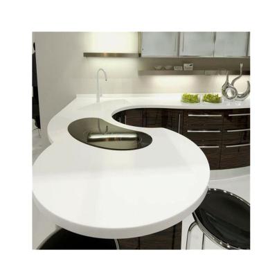 China Modern High Quality Artificial Pure White Quartz Countertops Price for sale