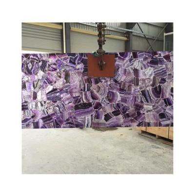 China Modern Luxury Amethyst Slab Crystal Stone Price for sale