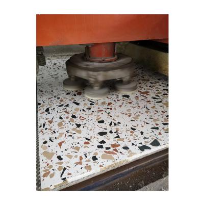 China Industrial Size Can Be Customized With Light Yellow And Red Grains Black White Terrazzo Tile for sale